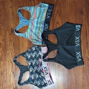 Victoria's Secret VSX Sport Sports Bras Size Medium Set of 3